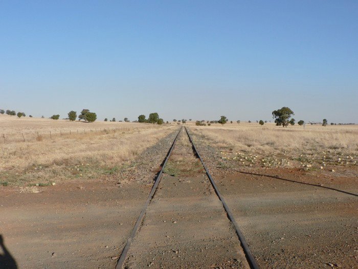 The view looking east, showing no trace remaining.