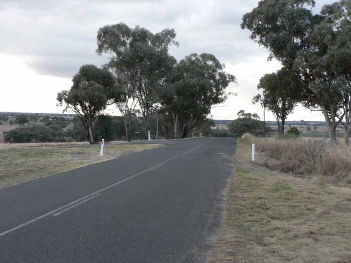 The view looking north at the former crossing location.