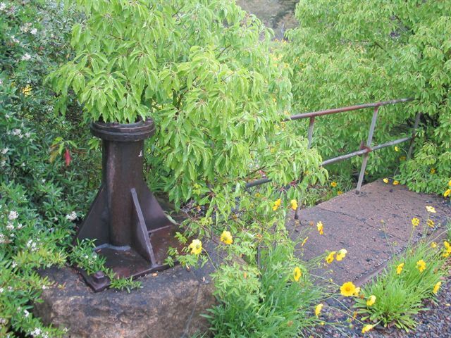 
The remains of a water column.
