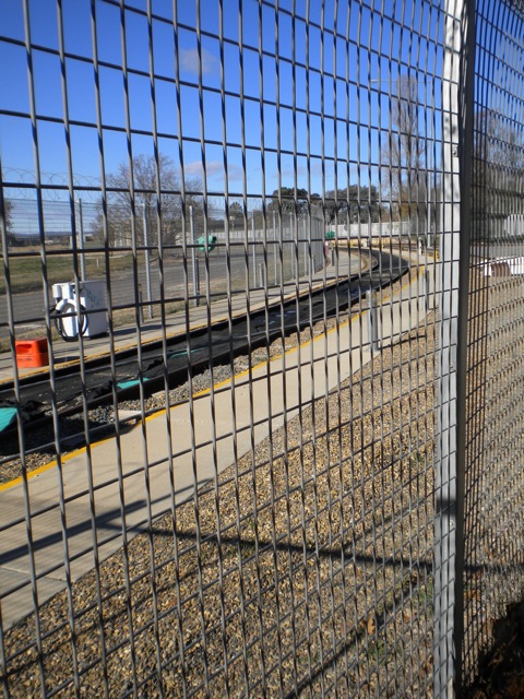 The secured stabling yard used to house the CountryLink Xplorers overnight.