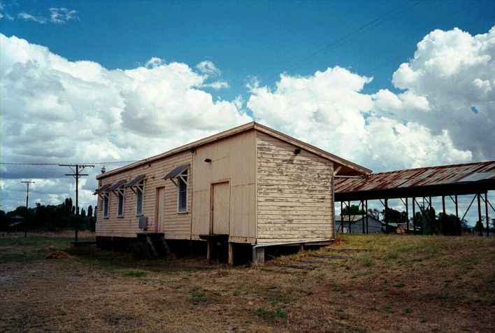 
The road-side view of the somewhat unusual station building.
