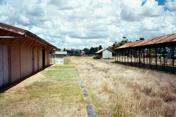 
The view along the platform, looking in the up direction towards Cowra.
