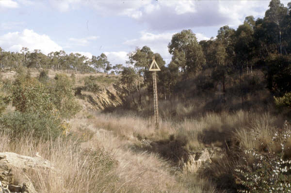 The landmark distant to the approach to Captains Flat.