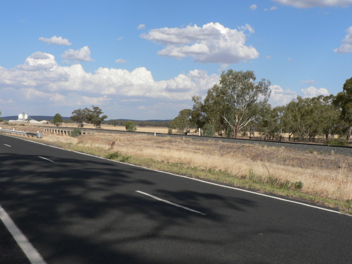 The view looking south-east towards the former station shows no trace remains.