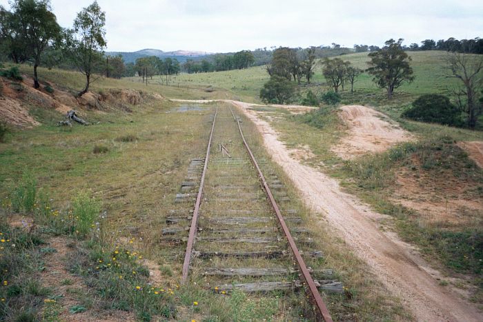 
Looking along the track towards Oberon.
