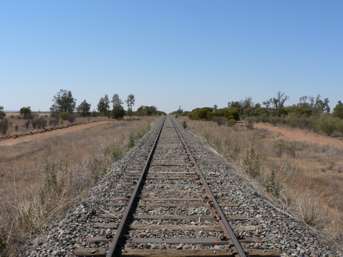 The view looking east. No trace remains.