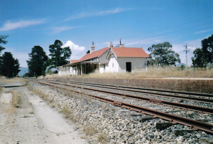 The view looking up across to the station.