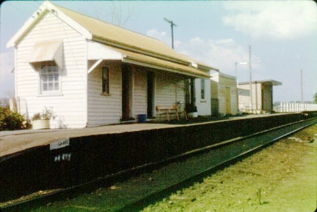 The view looking in the direction of Sydney across towards the station.