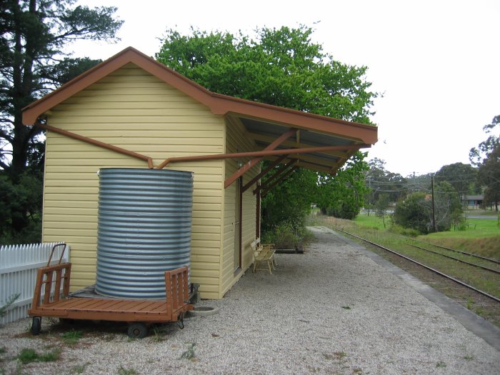 The view looking south along the platform.