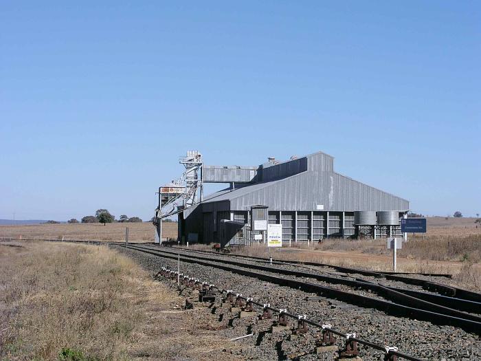 
The view looking west towards the wheat silo.
