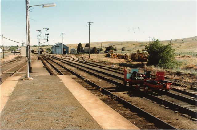 
The view looking north from the platform.
