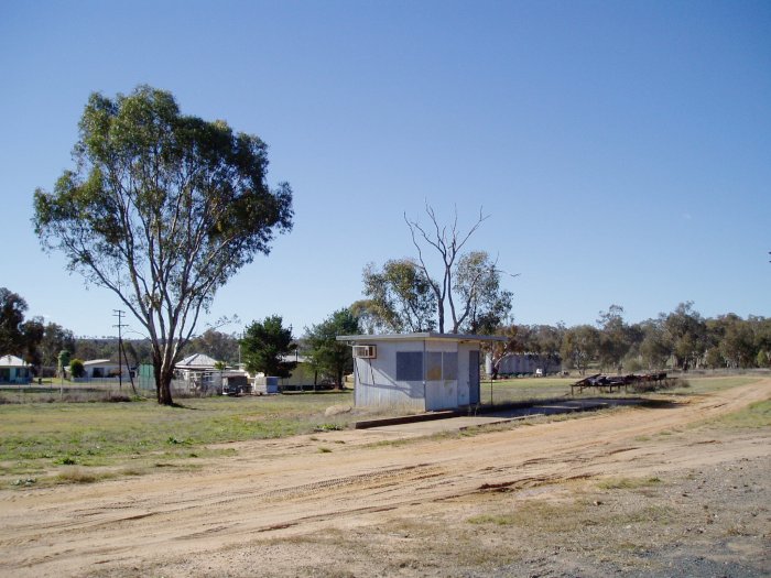 The former truck weighbridge is still present in the yard.