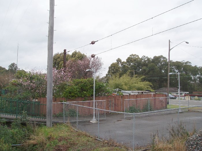 The post for the overhead in the old Station Masters house backyard.