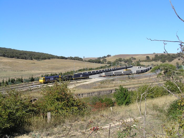 A view looking south over the Intermodal Terminal.