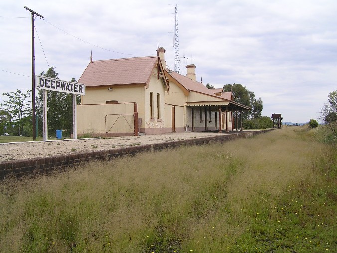 
The view looking north across to the station.
