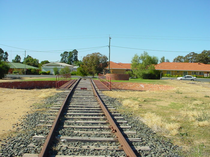 The view looking north towards the turntable.
