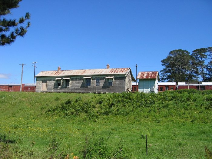 The road side view of the station building.