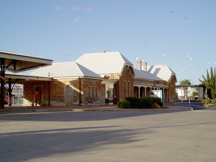 The road side view of the station.