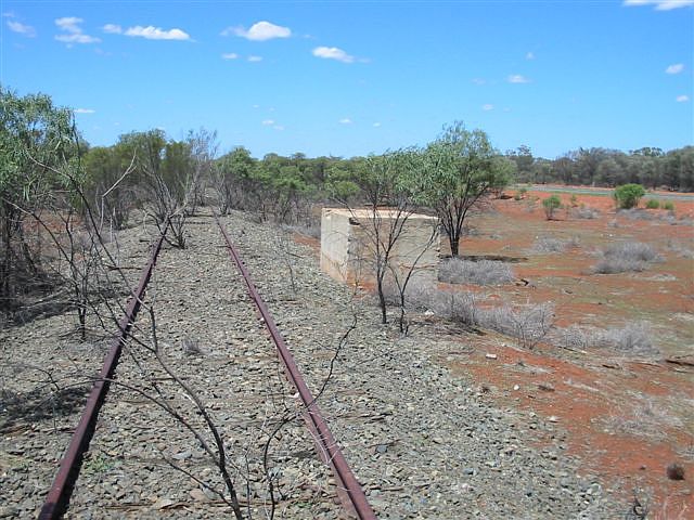 
Only a small concrete structure marks the location of Dwyers.
