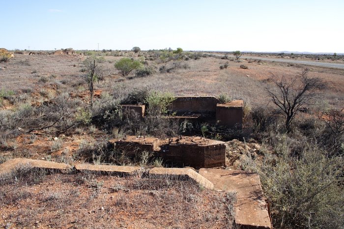 The remains of a culvert at the former siding location.