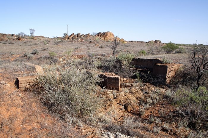 The remains of a culvert adjacent to the main road.