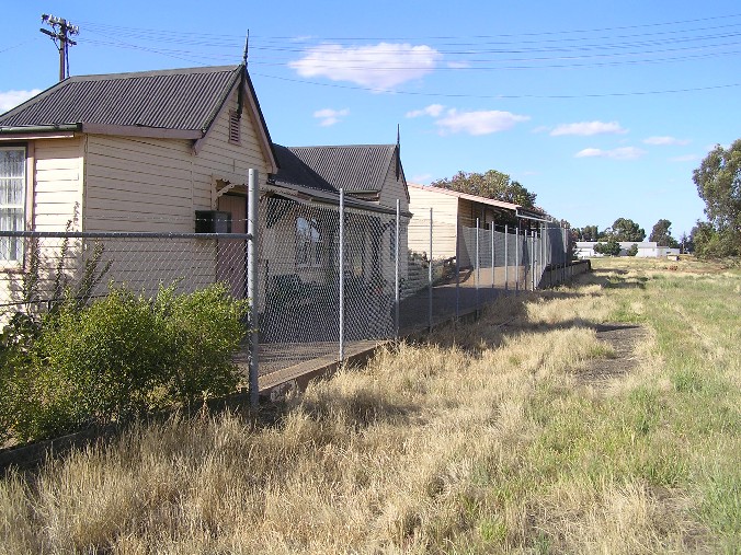 
The view looking north along the station.
