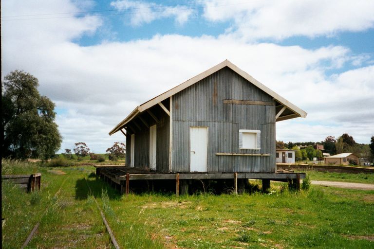 
The goods shed in the yard is still intact.
