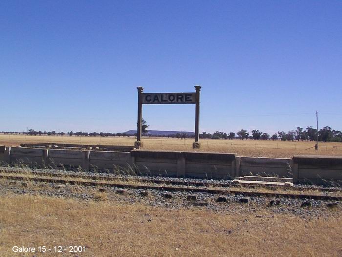 
The passenger platform still sports its nameboard.
