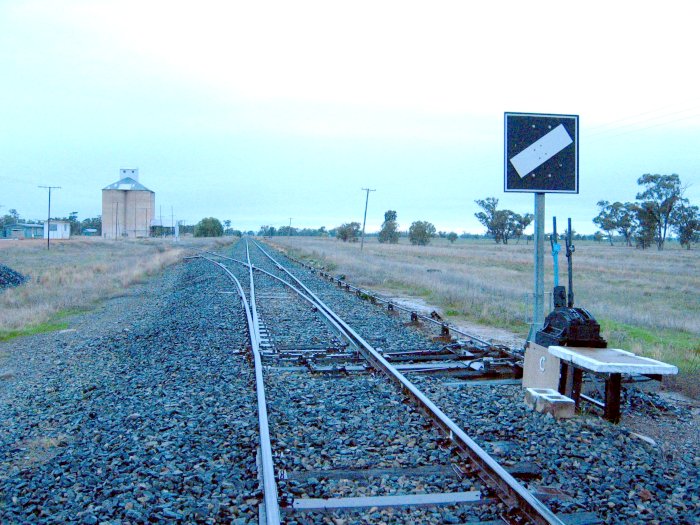 The view looking north towards Garema. Only the silo sees any use.