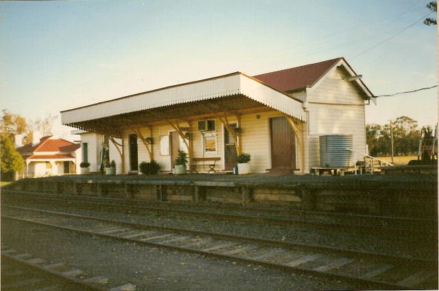 The view looking across to the station.