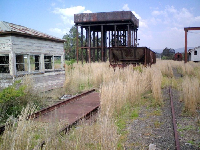 The view looking the the direction of the (obscured) station.