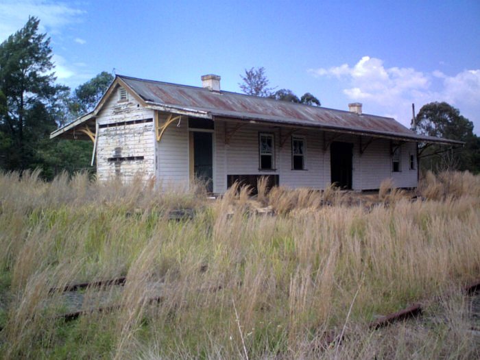 A view looking towards the station building.