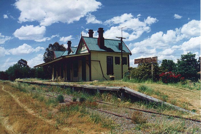 
Trains no longer visit Grenfell, but the station building has been preserved
by local residents.
