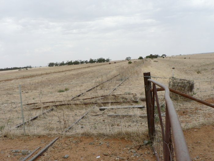 The view looking east.