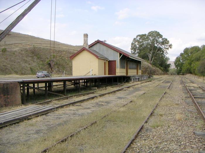 
A closer view of the goods platform and shed.
