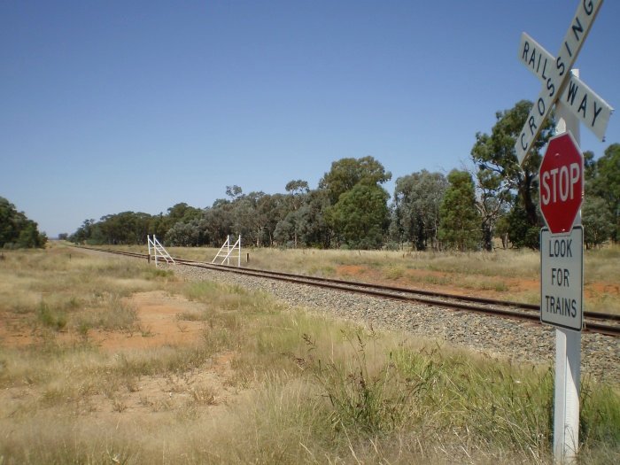 The view looking east towards the former station location.