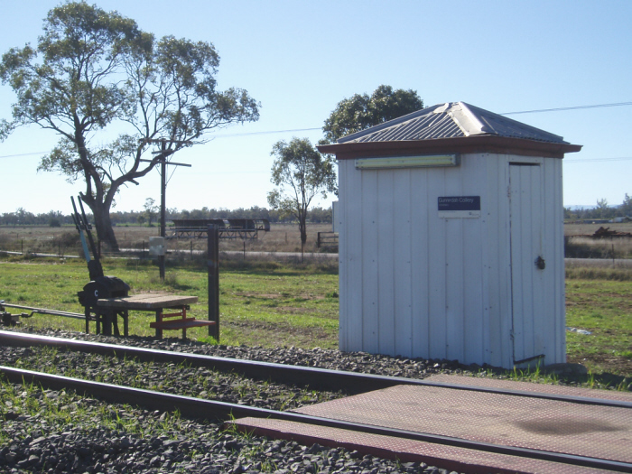 The intermediate Staff Hut and frame for the Gunnedah Coal Mine Balloon Loop.