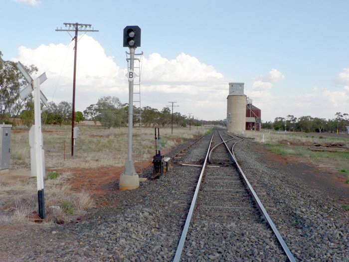 The view looking east from the down end of the location.