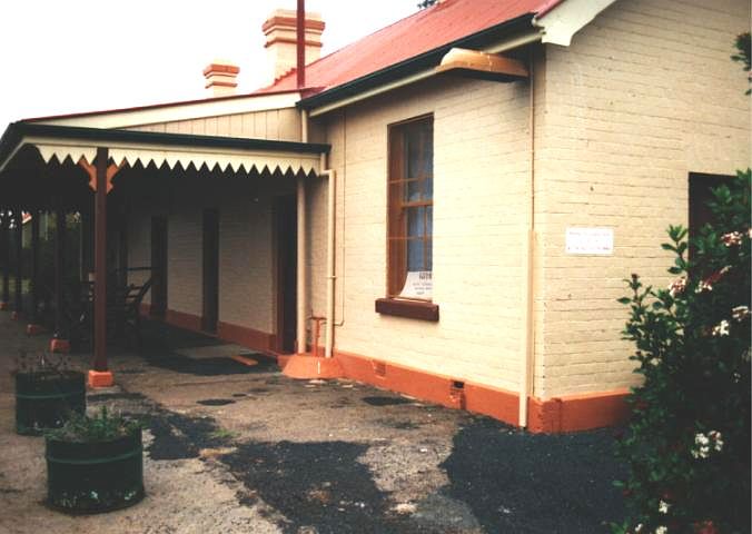 
A closer view of the station building.
