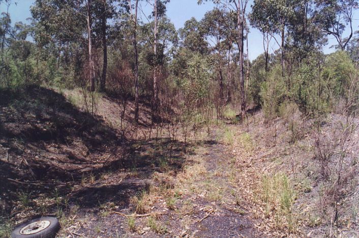 
The formation of the line approaching the colliery is still easily discerned.
