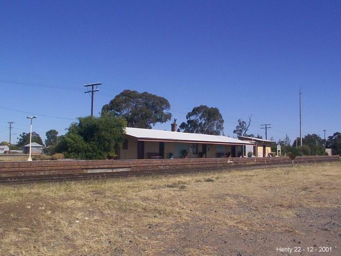 
The view of the station from the rail side.
