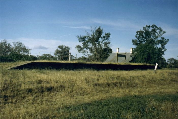 
In 1980, all that remained of the station was the platform and name board.
