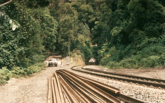 The area around the Up (Unanderra) end.