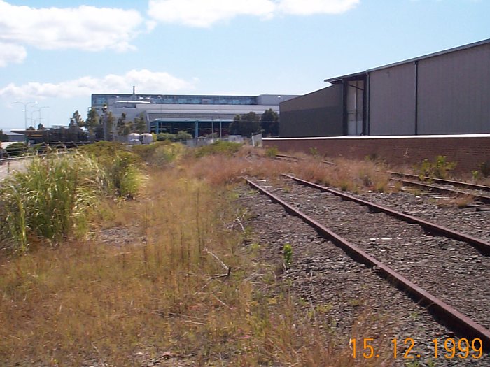 The view looking towards the dead end from the McWilliams siding side.