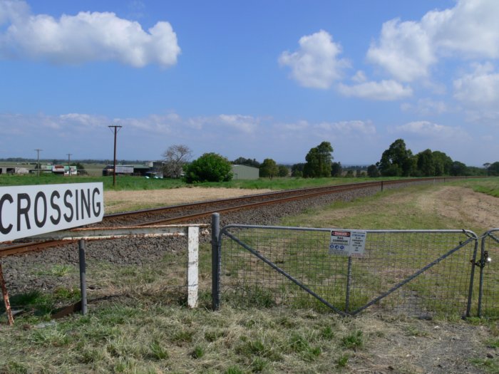 The view looking south.