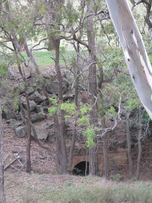 The remains of the formation from before the Main North was diverted around Lake Liddell.