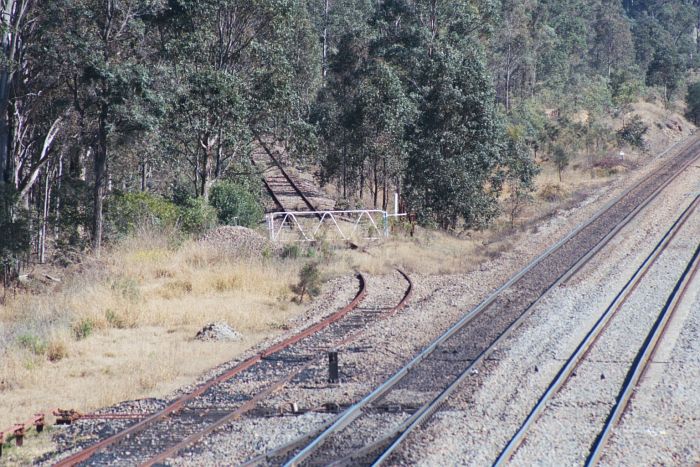 
The point where the one-time branch to Ayrfield No 3 Colliery left the
main line.
