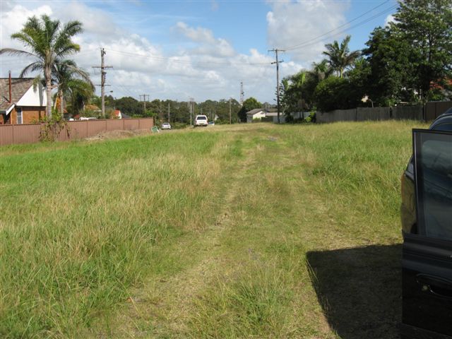 The view looking north-west back towards Hanbury Junction. The line entered from centre distance and curved around to the left.