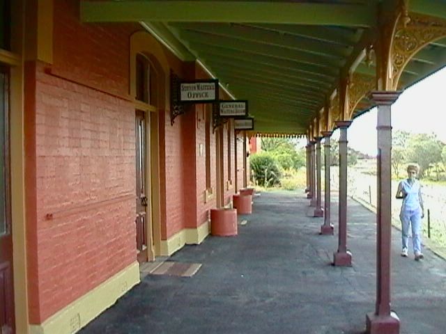 
The view looking along the platform.
