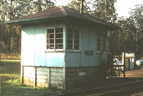 The signal box at Kerewong.